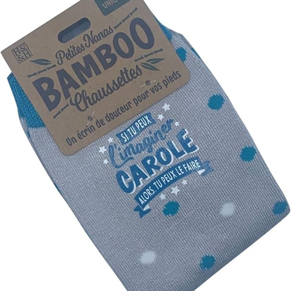 Chaussettes personnalisées prénom Carole