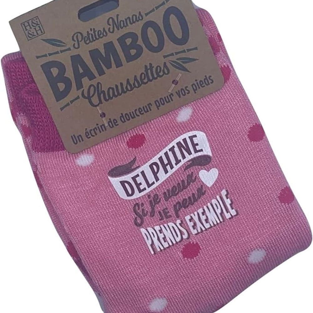 Chaussettes personnalisées prénom Delphine