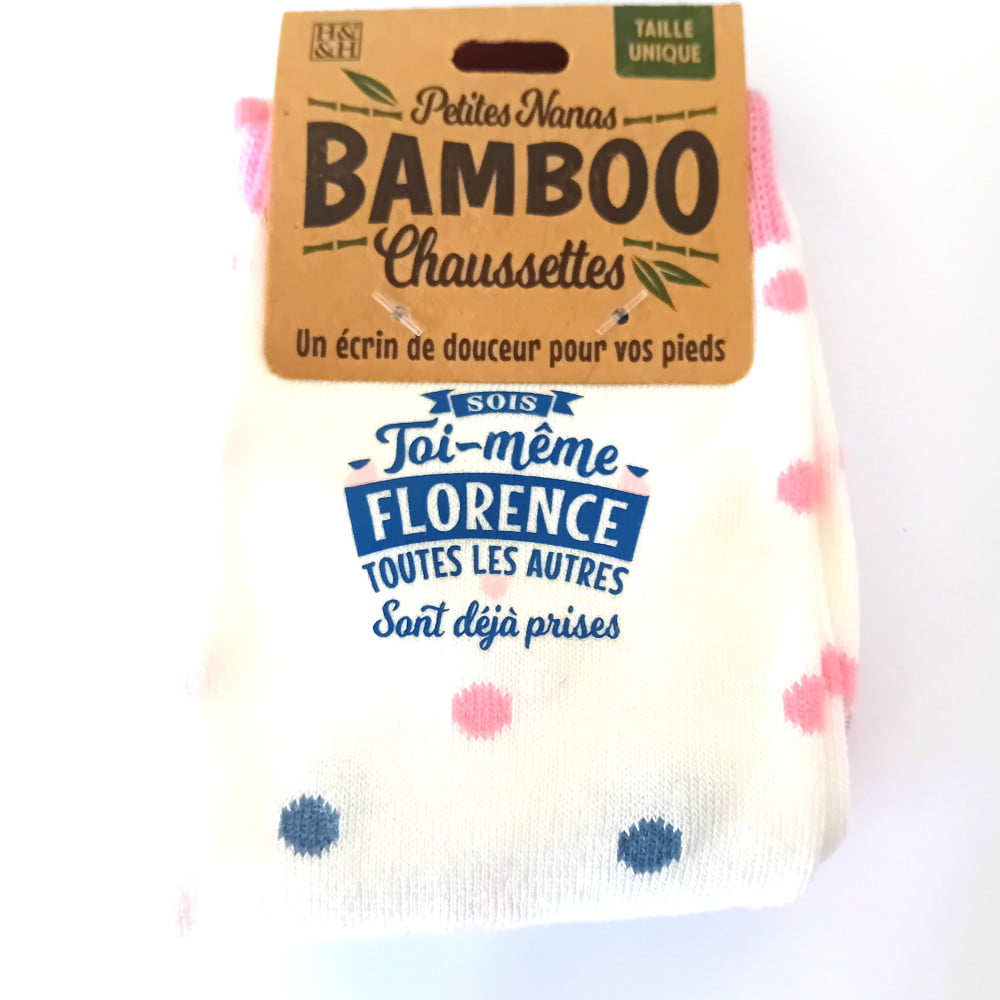 Chaussettes personnalisées prénom Florence