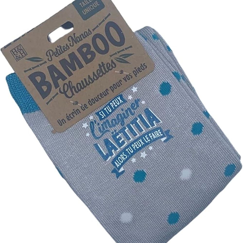 Chaussettes personnalisées prénom Laëtitia