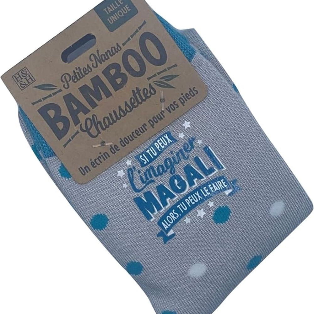 Chaussettes personnalisées prénom Magali