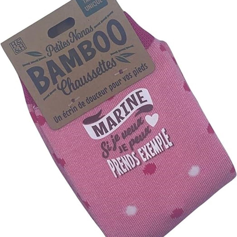 Chaussettes personnalisées prénom Marine