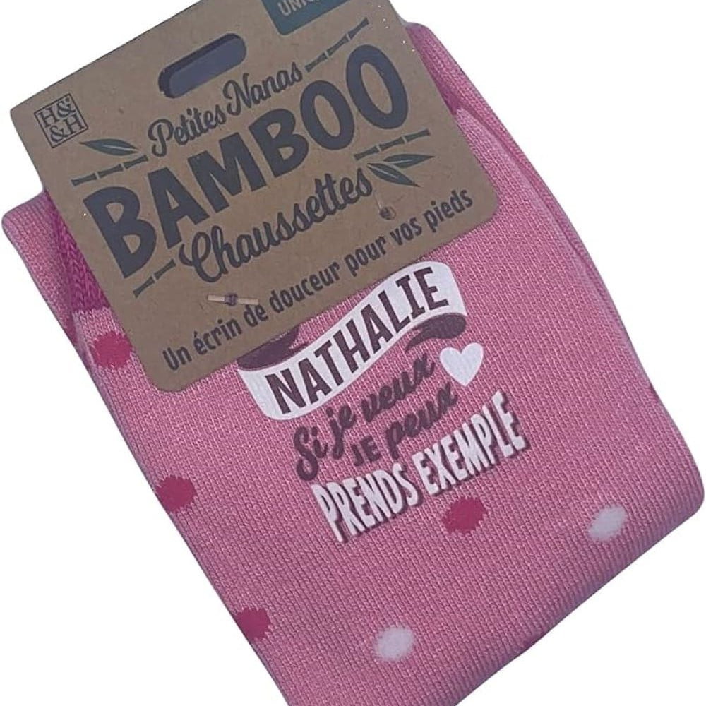 Chaussettes personnalisées prénom Nathalie