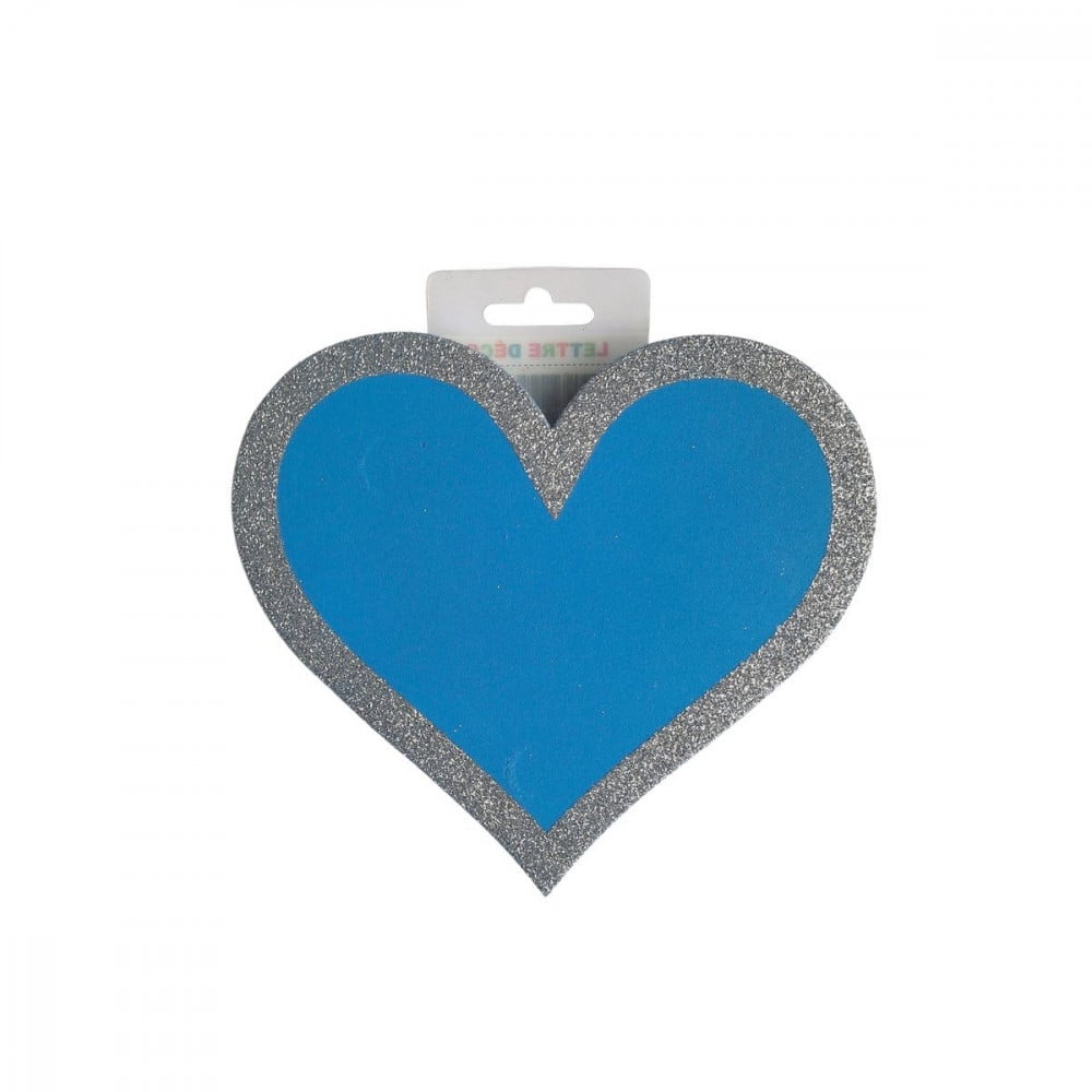 Coeur adhésif de porte Bleu