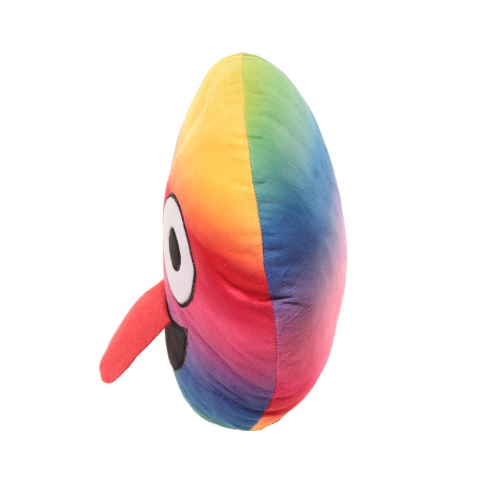 Coussin Emoji arc en ciel tire la langue