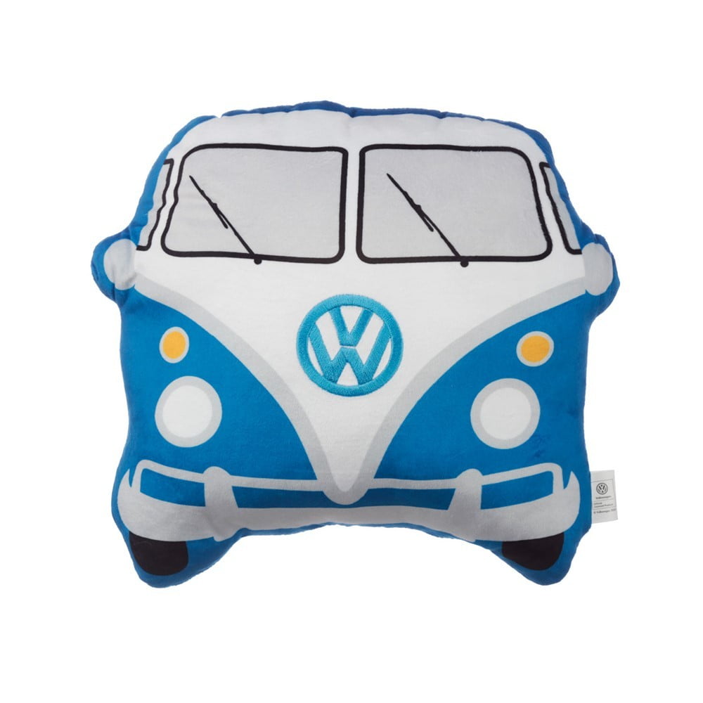 Coussin peluche VW Combi bleu