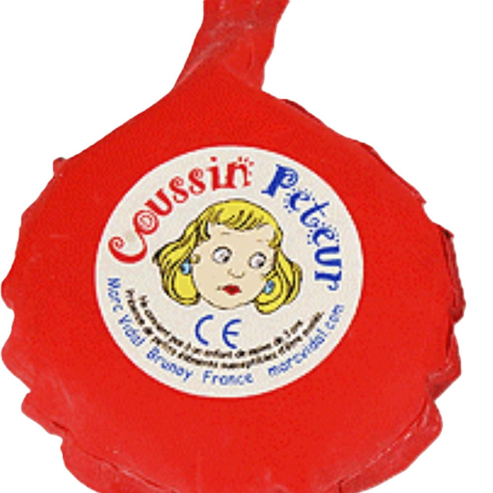 Coussin Péteur Rouge – Farce Humoristique Marc Vidal