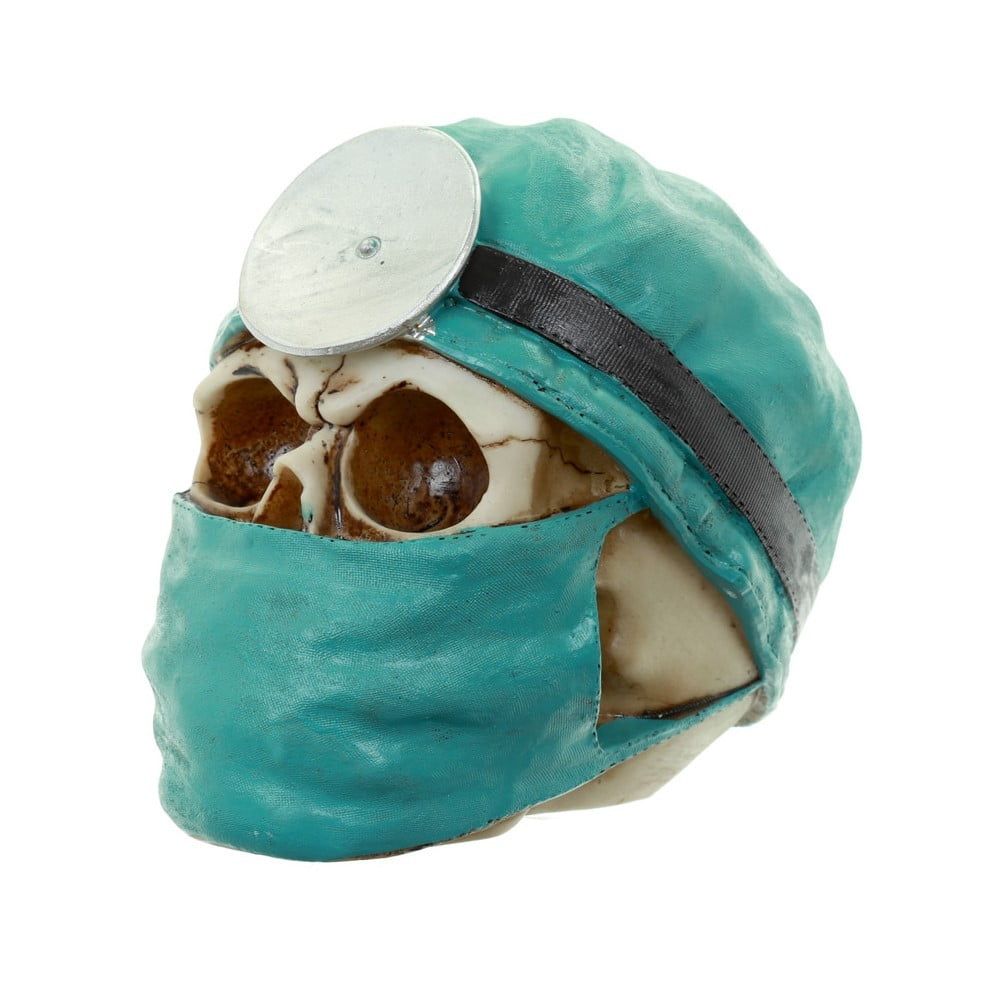Crâne déco docteur bleu