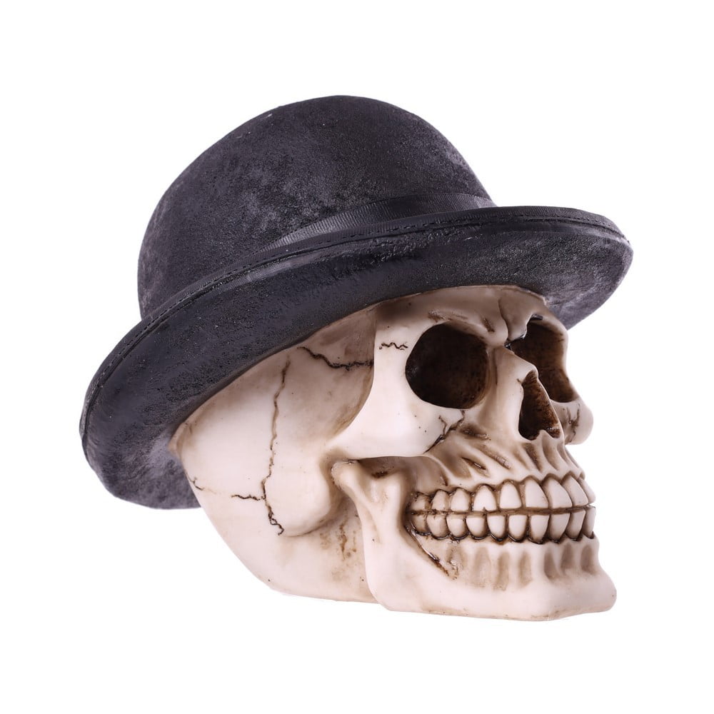 Crâne déco lunettes chapeau melon