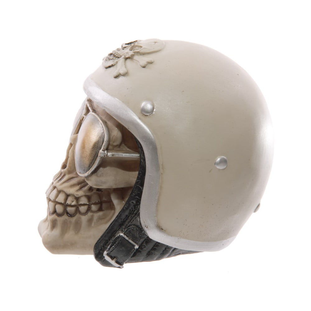 Crâne déco macâbre casque lunettes