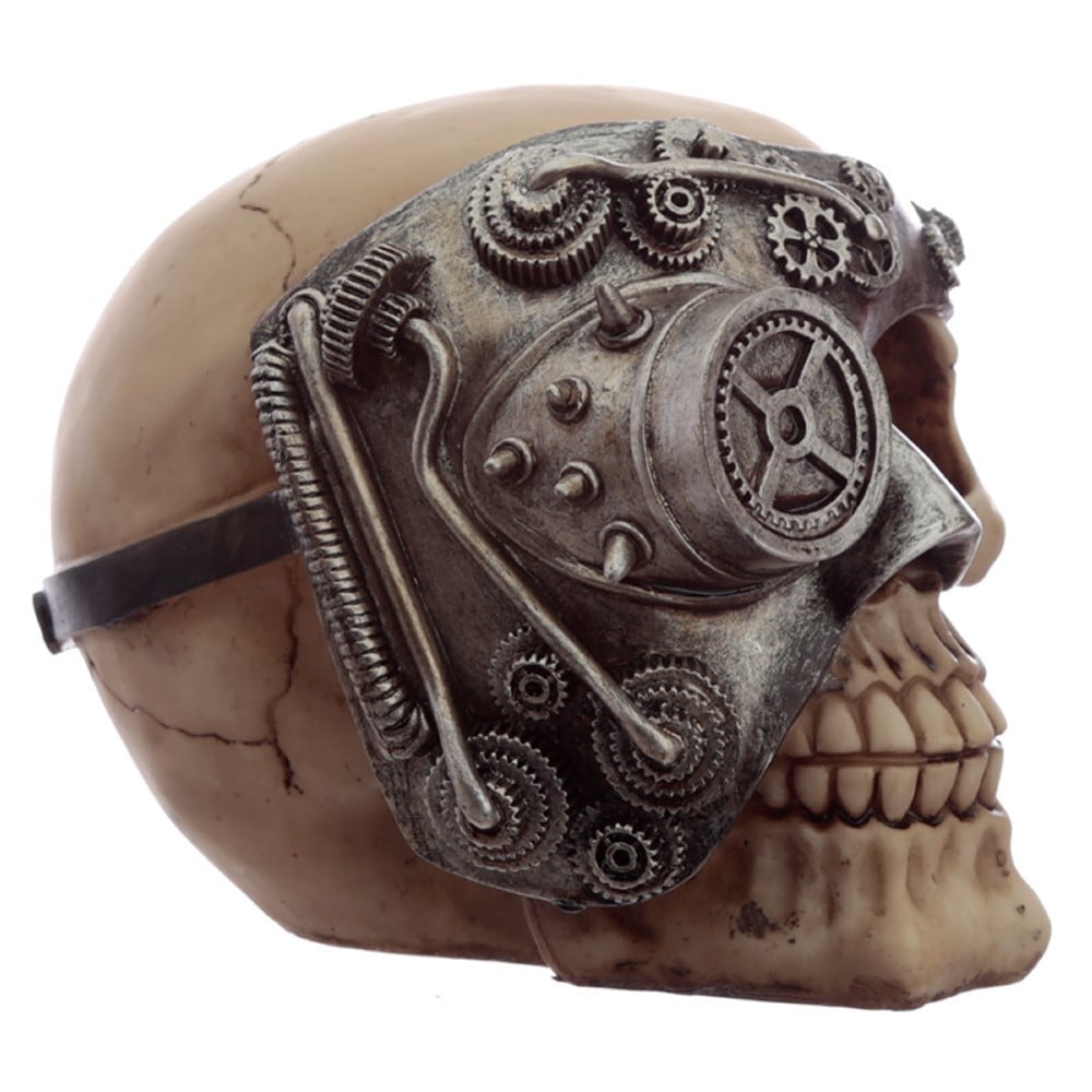 Crâne déco Steampunk Argent