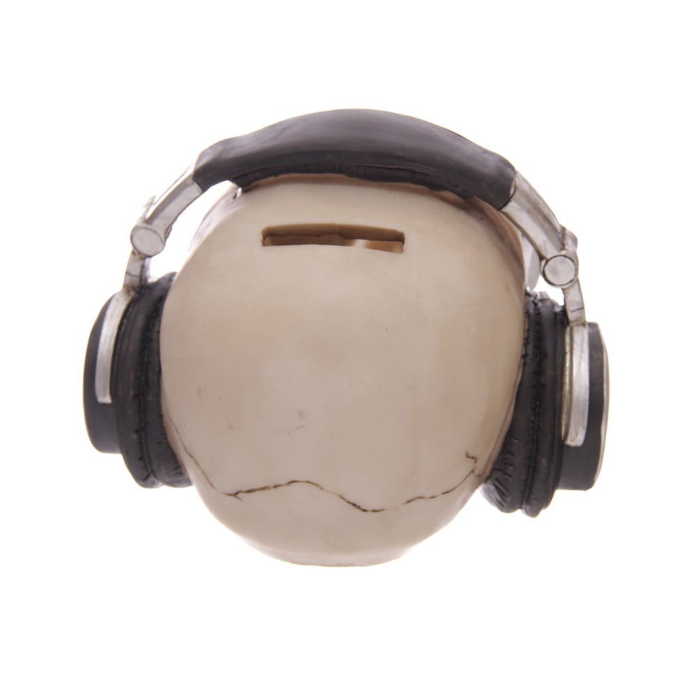 Crâne déco tire lire casque lunettes