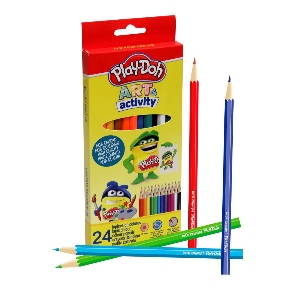 24 Crayon de couleurs Play Doh