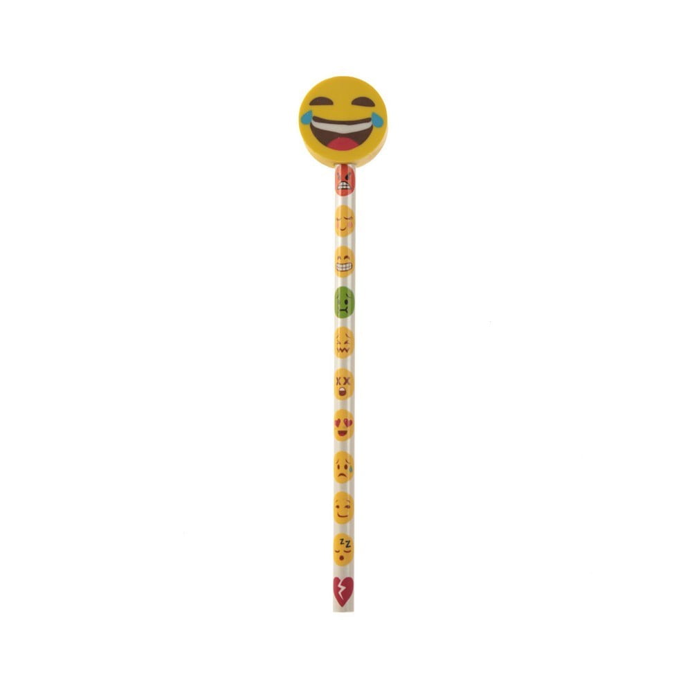 Crayon avec gomme Emoji pleure de rire