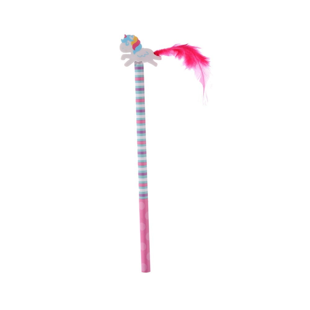 Crayon gomme Licorne rouge