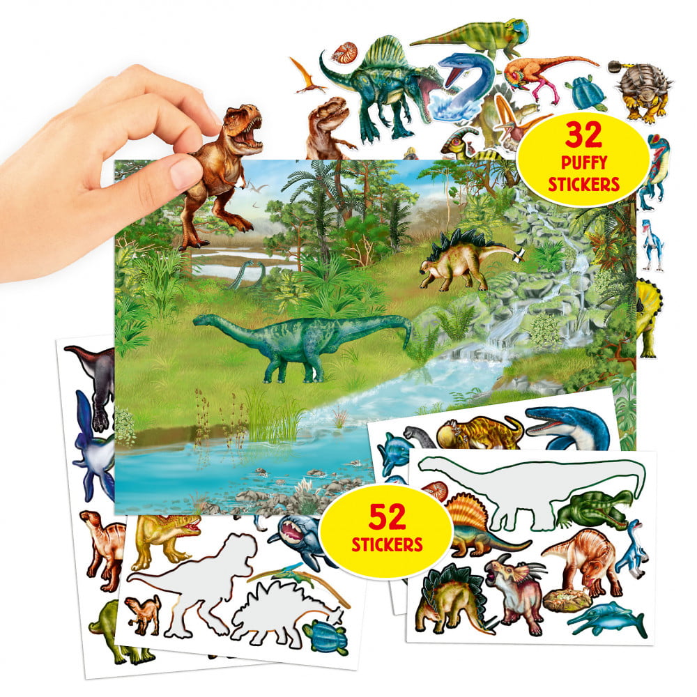 Dino World autocollants Puffy stickers