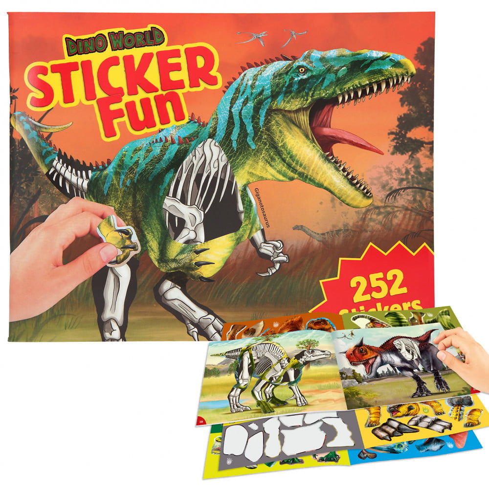 Livre dino world 84 autocollant stickers - Gommettes - Creavea