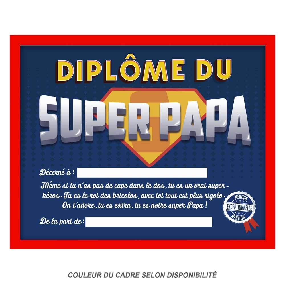 Diplôme du Super Papa 