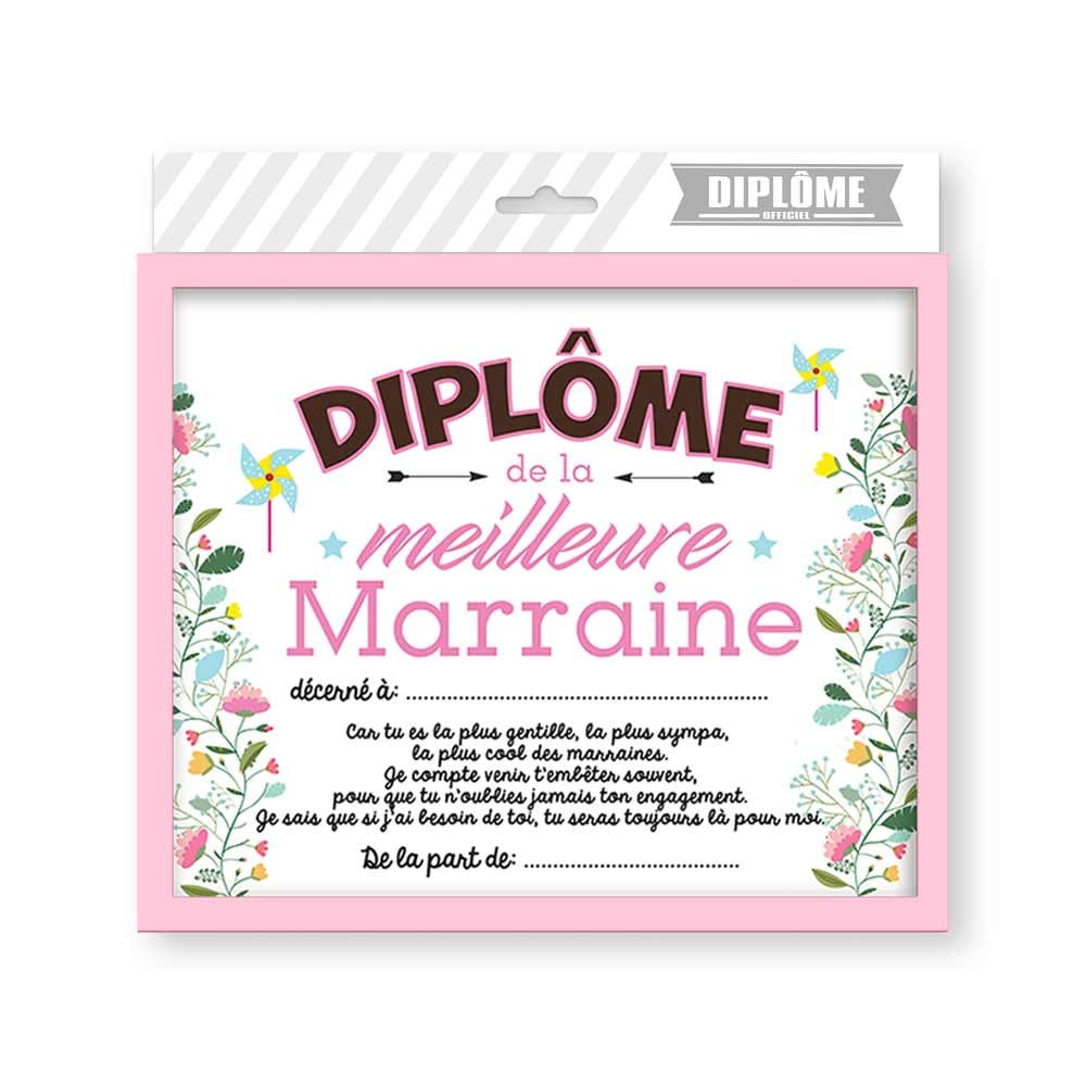 Diplôme Meilleur Marraine