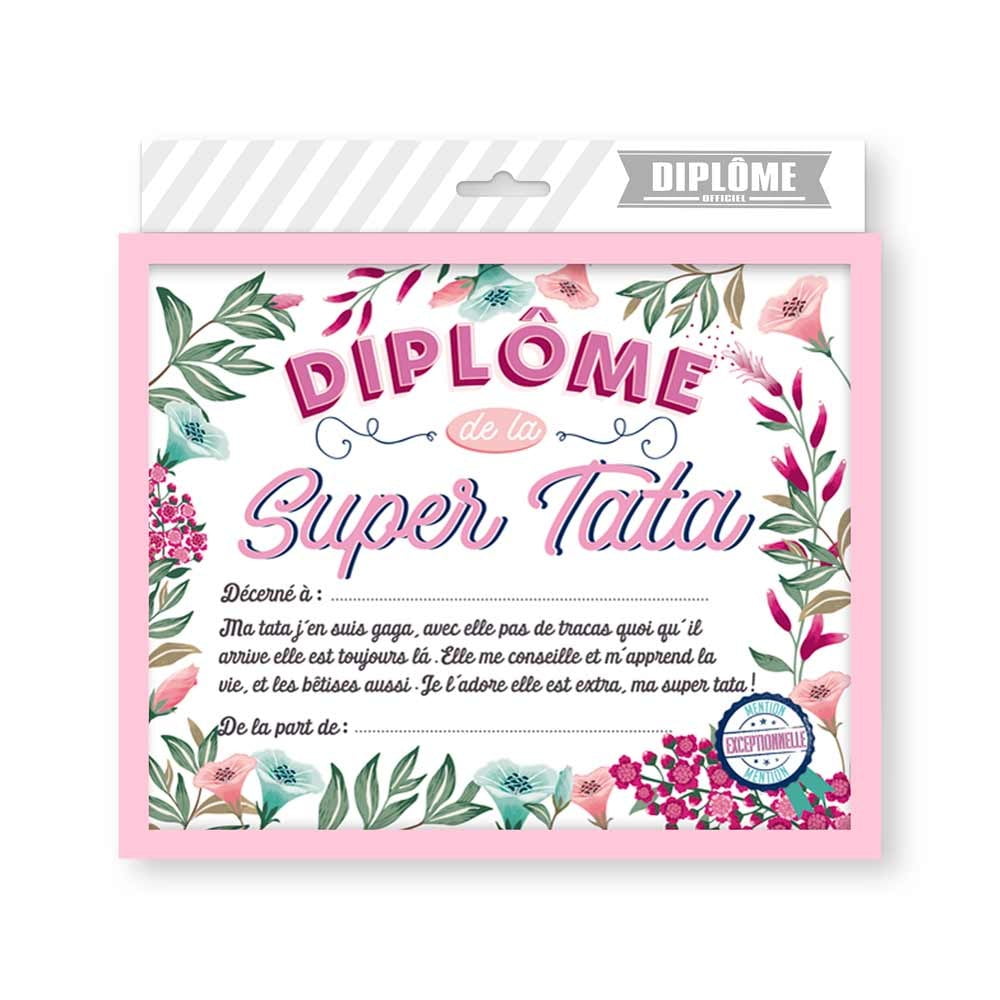 Diplôme Super Tata