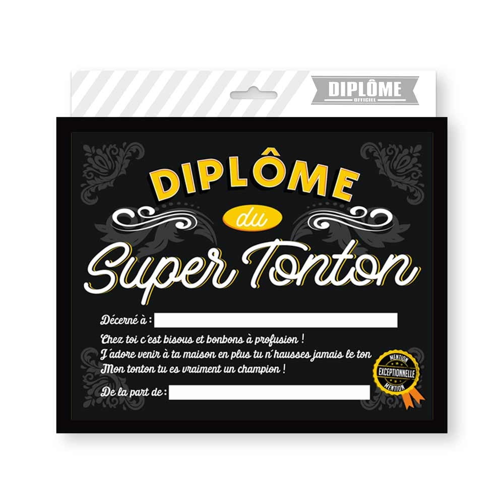 Diplôme Super Tonton