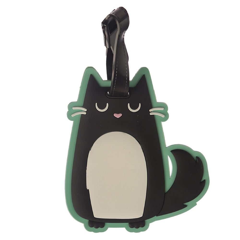 Etiquette à bagages Chat Feline Fine