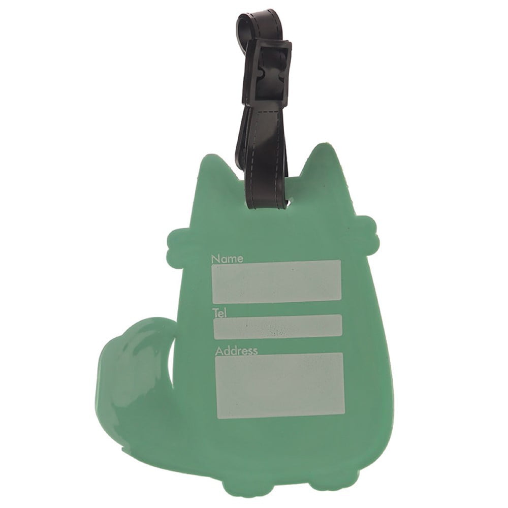 Etiquette à bagages Chat Feline Fine