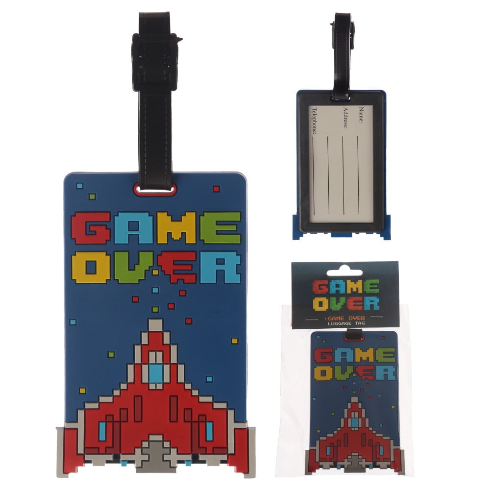 Etiquette à bagages Jeu video Game Over