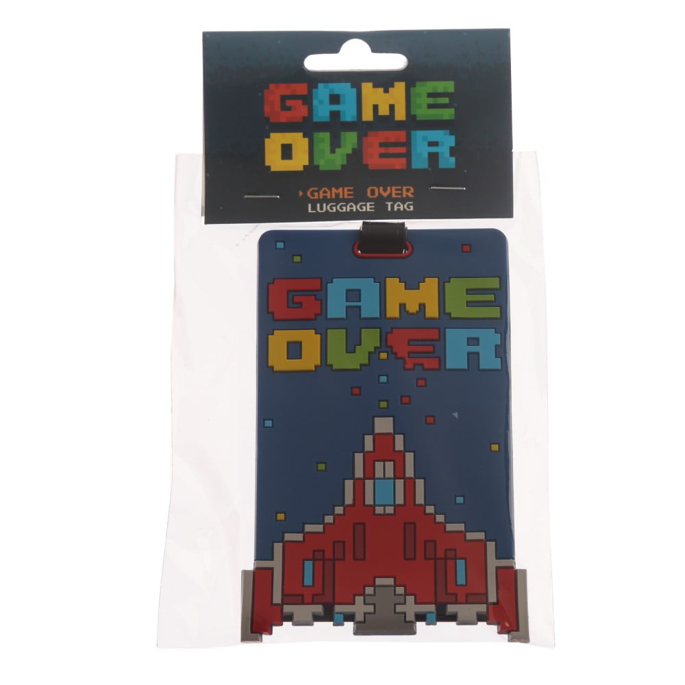 Etiquette à bagages Jeu video Game Over
