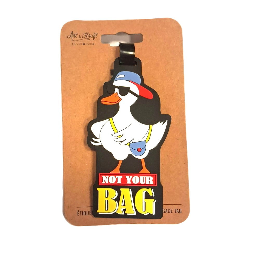 Étiquette bagage PREMIUM silicone « Not your bag »