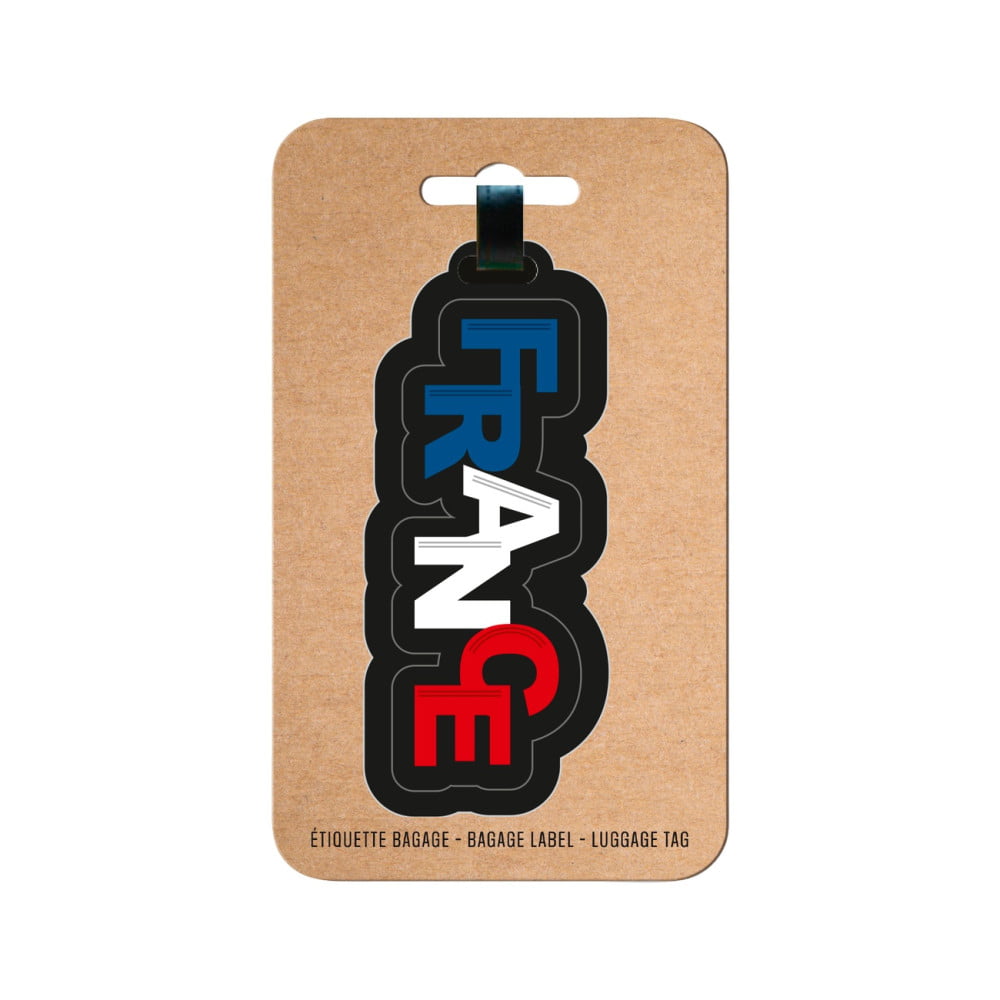 Étiquette bagage PREMIUM silicone « France »