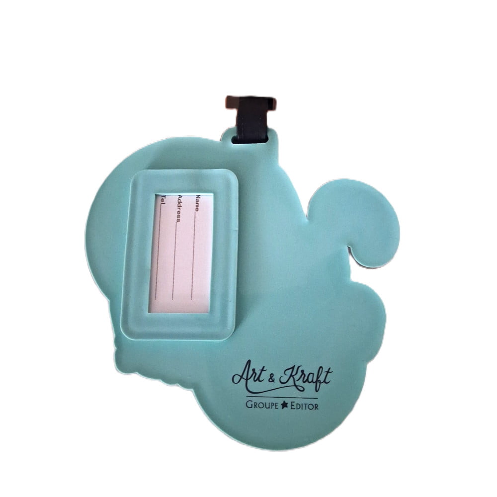 Grande étiquette bagage PREMIUM silicone « Vacances : j'oublie tout »