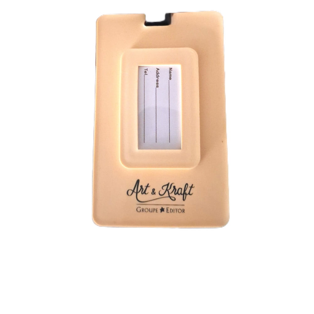 Étiquette bagage PREMIUM silicone « Vague blanche »