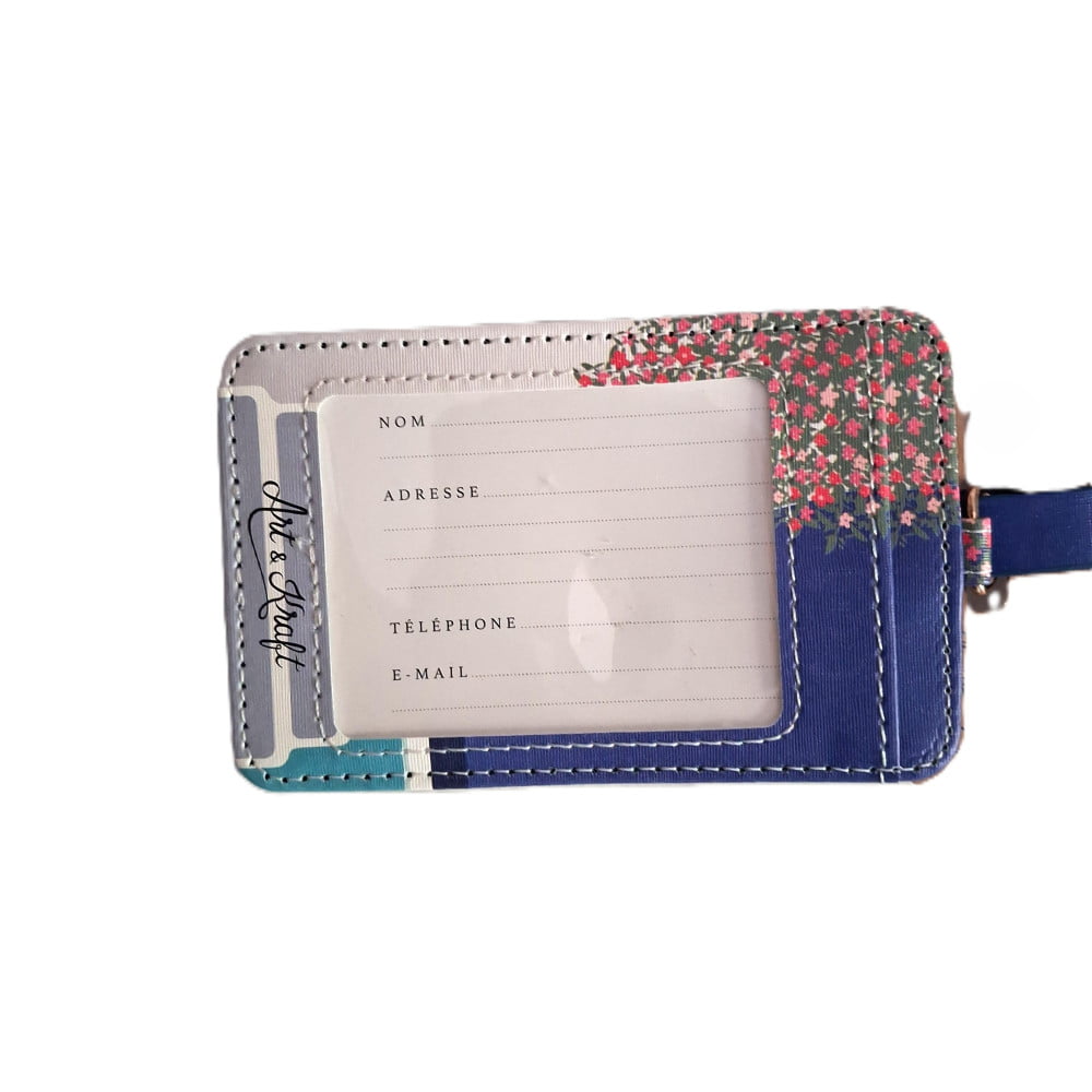 Étiquette bagage PREMIUM simili-cuir « Santorin »