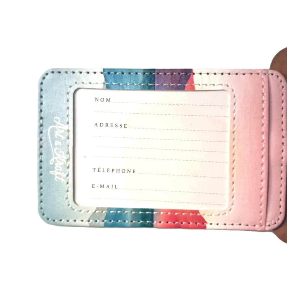 Étiquette bagage PREMIUM simili-cuir « Sunset »