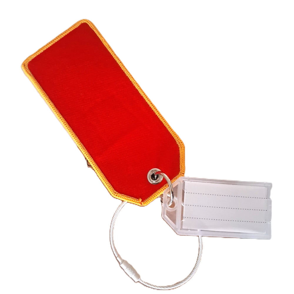 Étiquette bagage PREMIUM tissu « Fast & Curious »