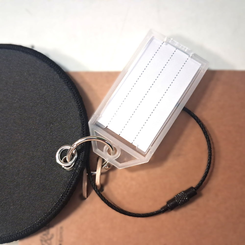 Étiquette bagage PREMIUM tissu « Let's Go »
