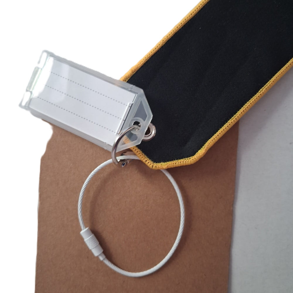 Étiquette bagage PREMIUM tissu « On the road again »