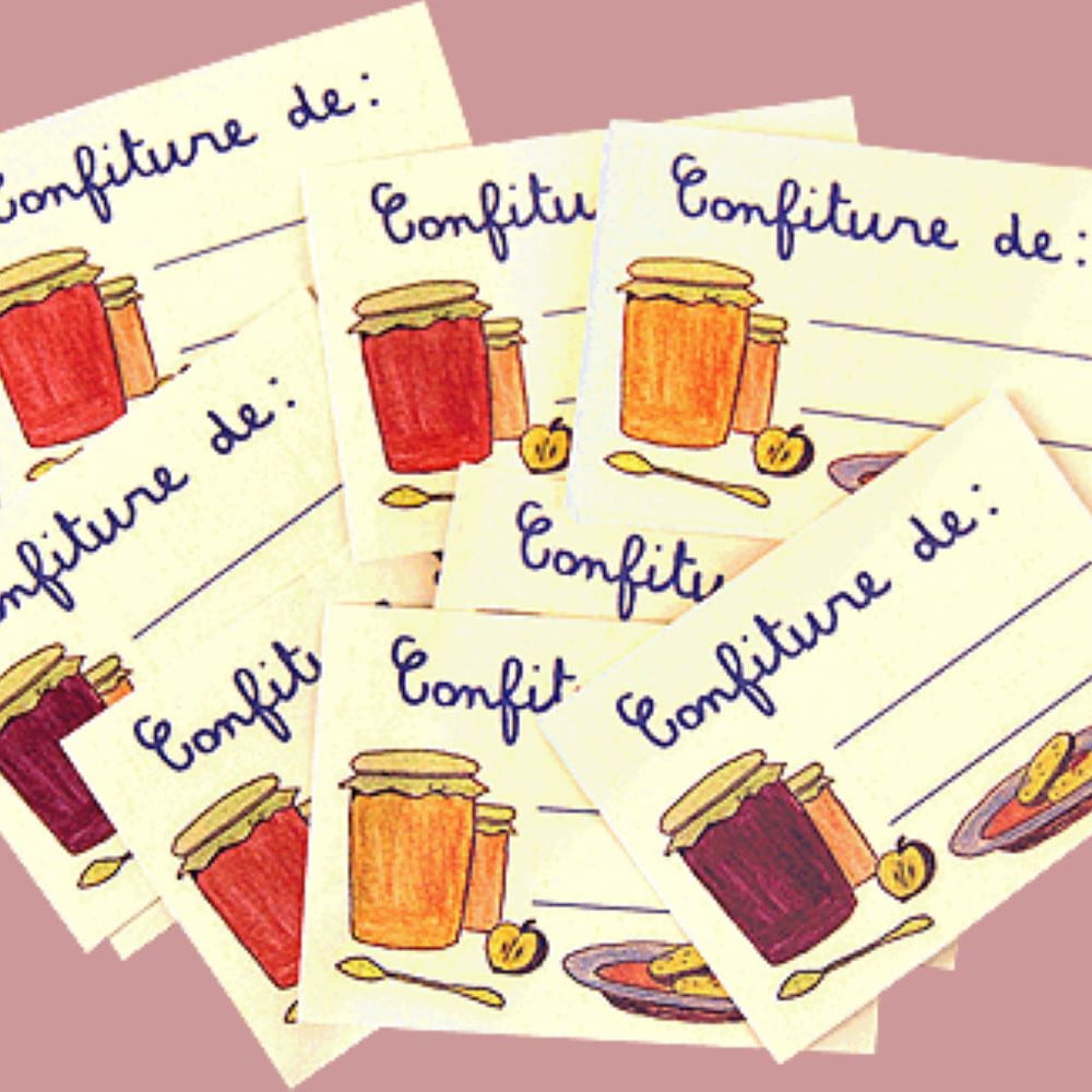 Etiquettes à confiture