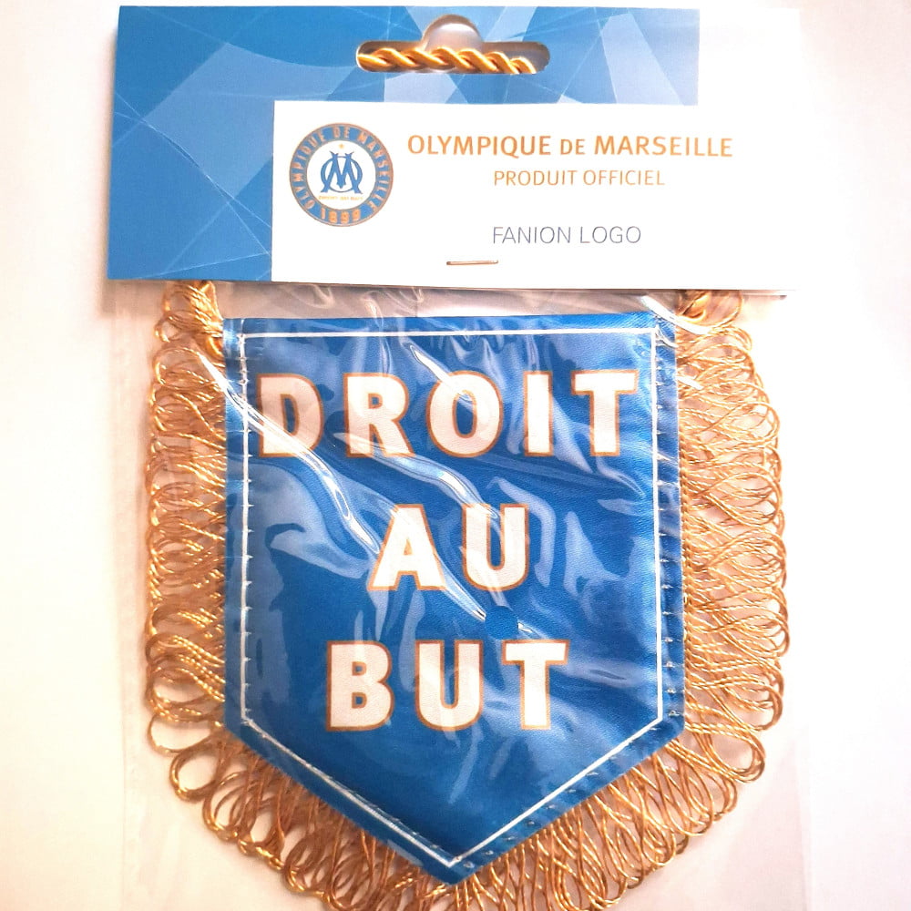 Fanion Logo OM petit modèle bleu