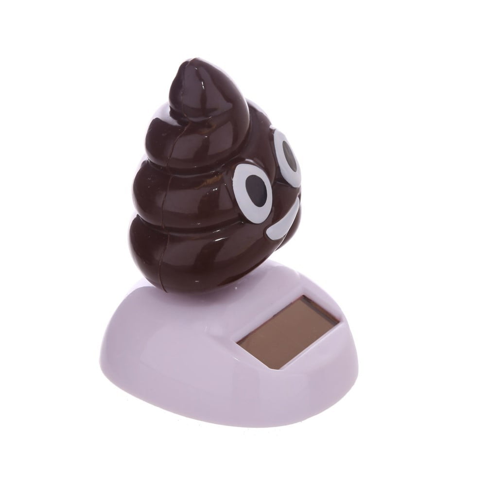 Figurine Solaire Emoji poop 