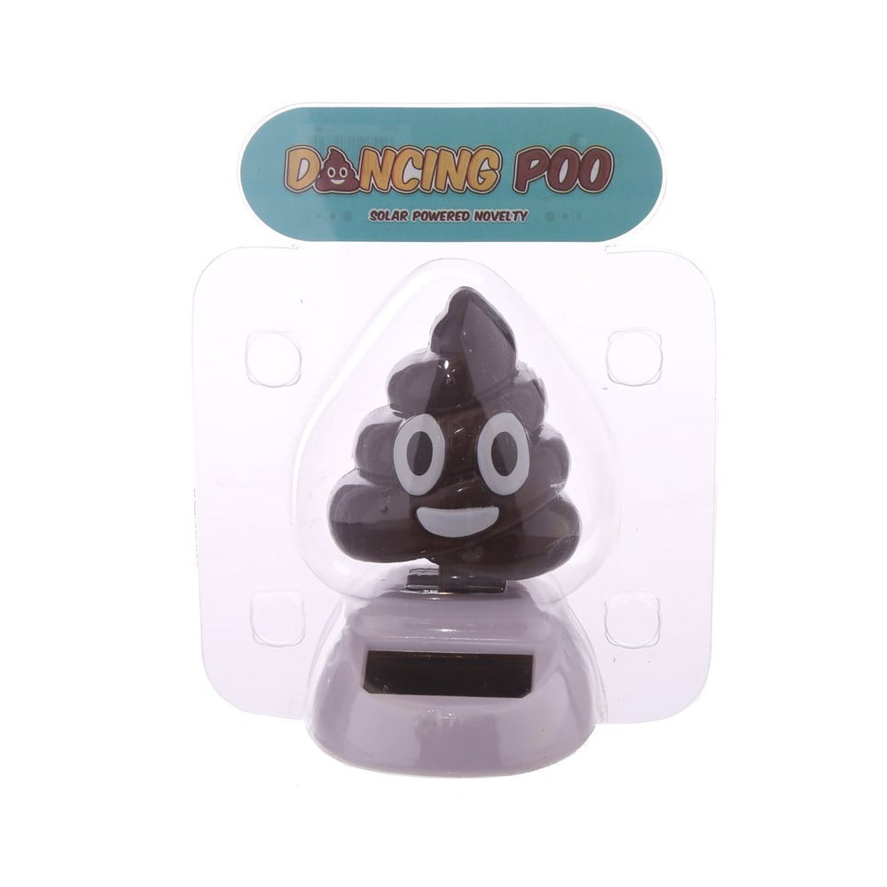 Figurine Solaire Emoji poop 