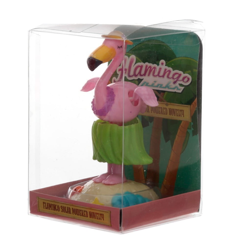 Figurine solaire Flamant Exotique