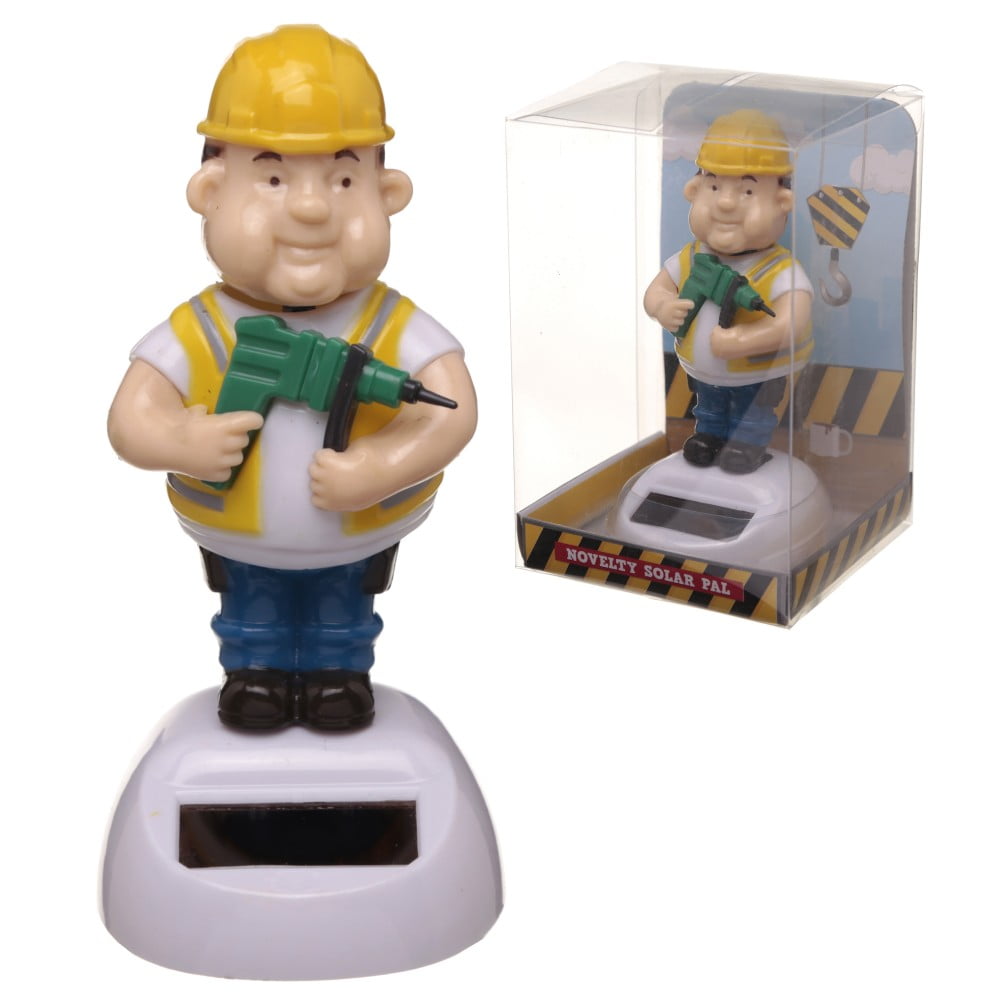 Figurine solaire Le bricoleur maçon