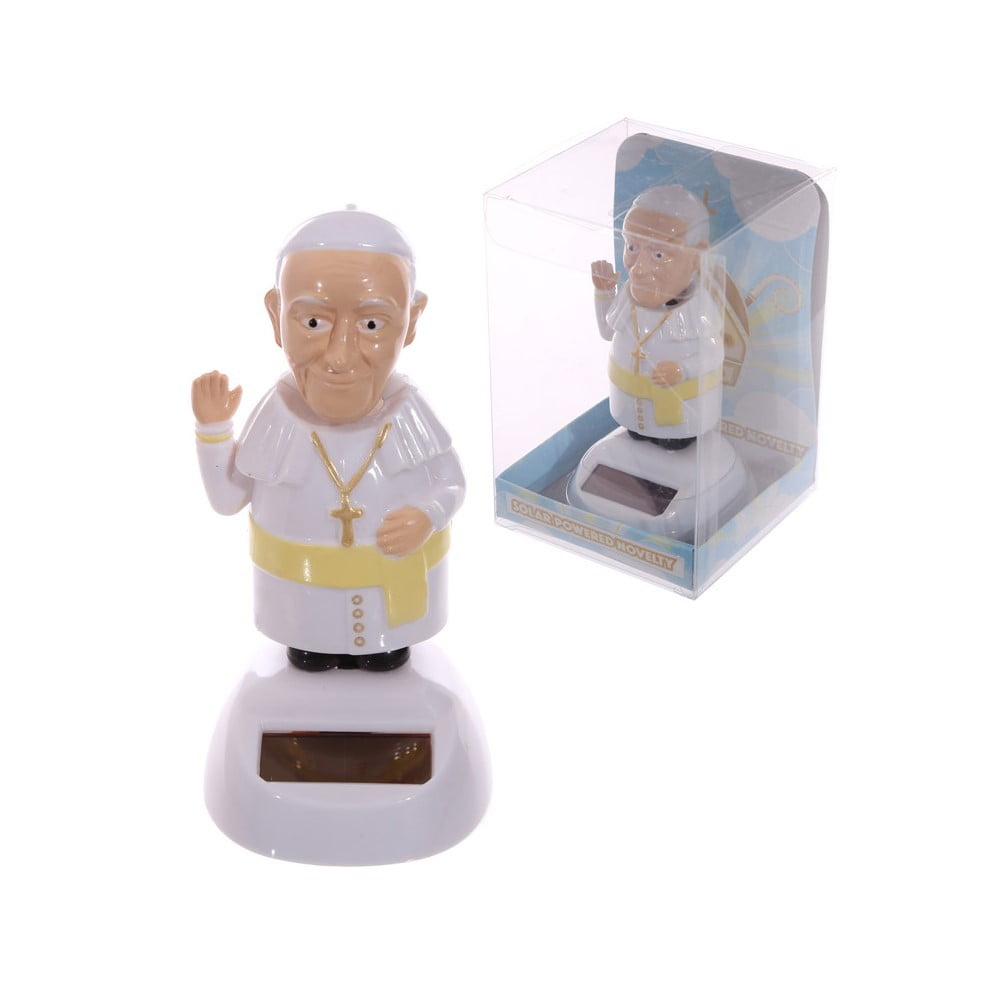 Figurine solaire Le Pape