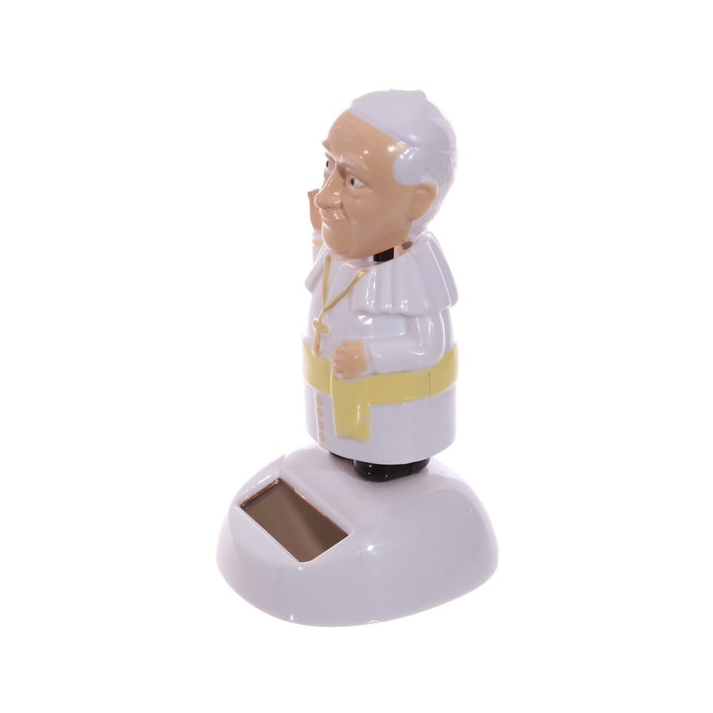 Figurine solaire Le Pape