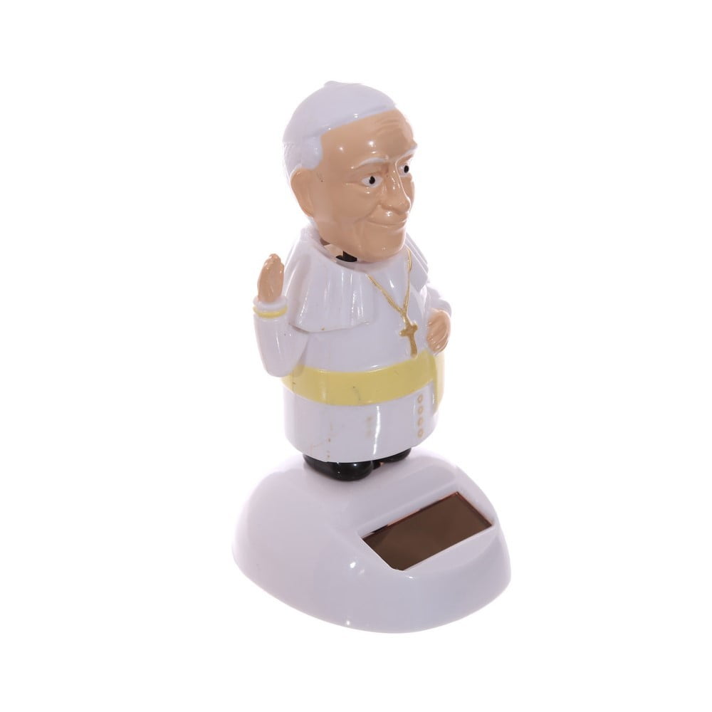 Figurine solaire Le Pape