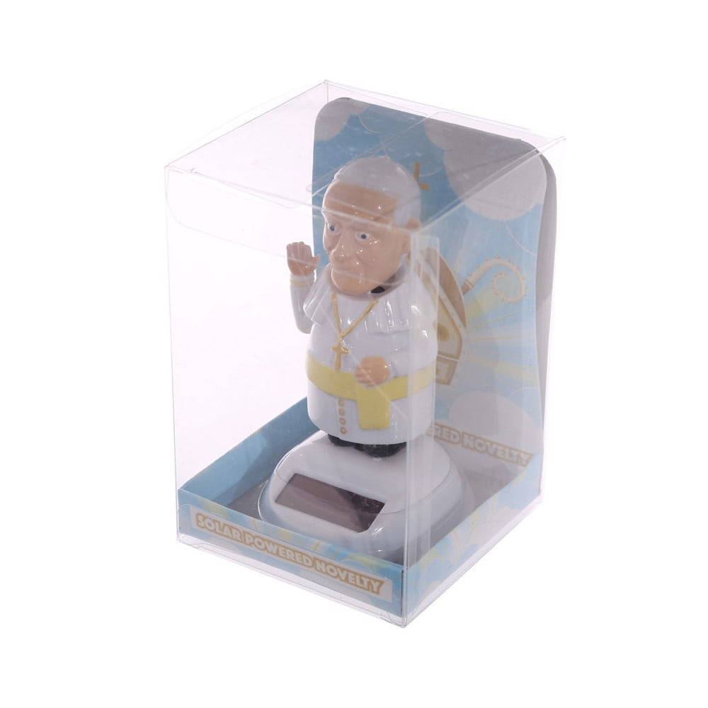 Figurine solaire Le Pape