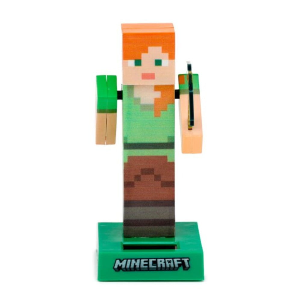 Figurine solaire Minecraft Alex