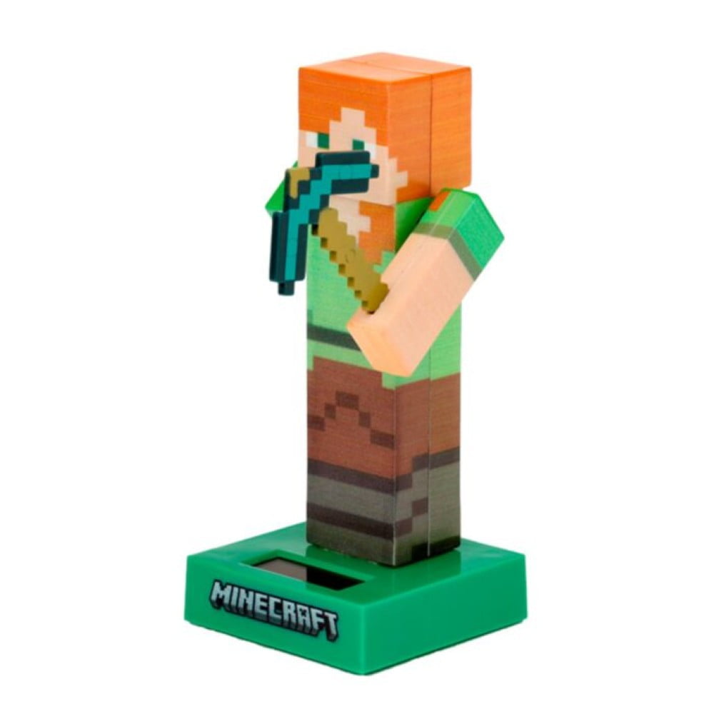 Figurine solaire Minecraft Alex